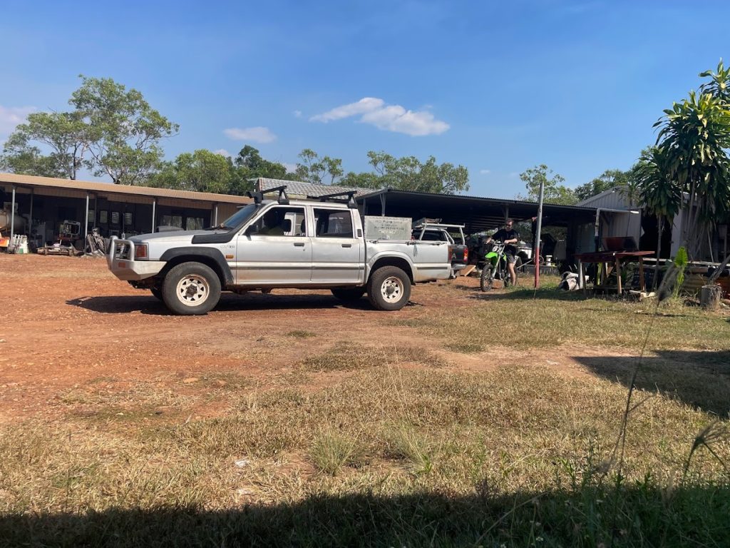Dan and his Dad on the NT property