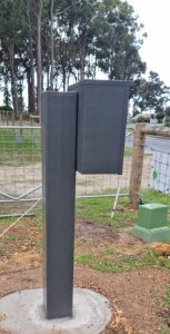 Installation of electrical three phase power with monument meter box